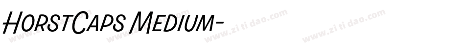 HorstCaps Medium字体转换